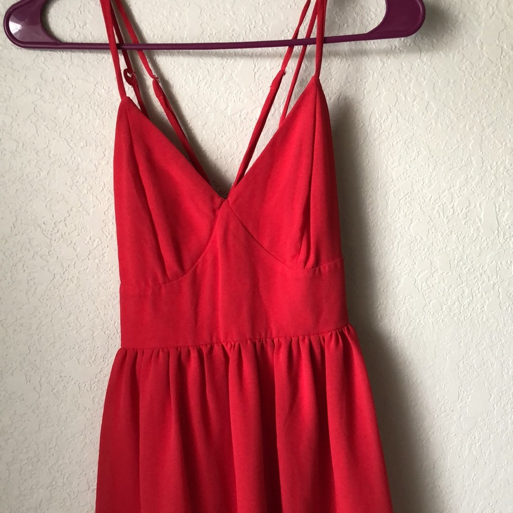 Red Mini Dress - Picture 2 of 3